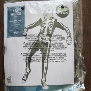 Glow in the dark X-ray Skeleton Costume size Medium